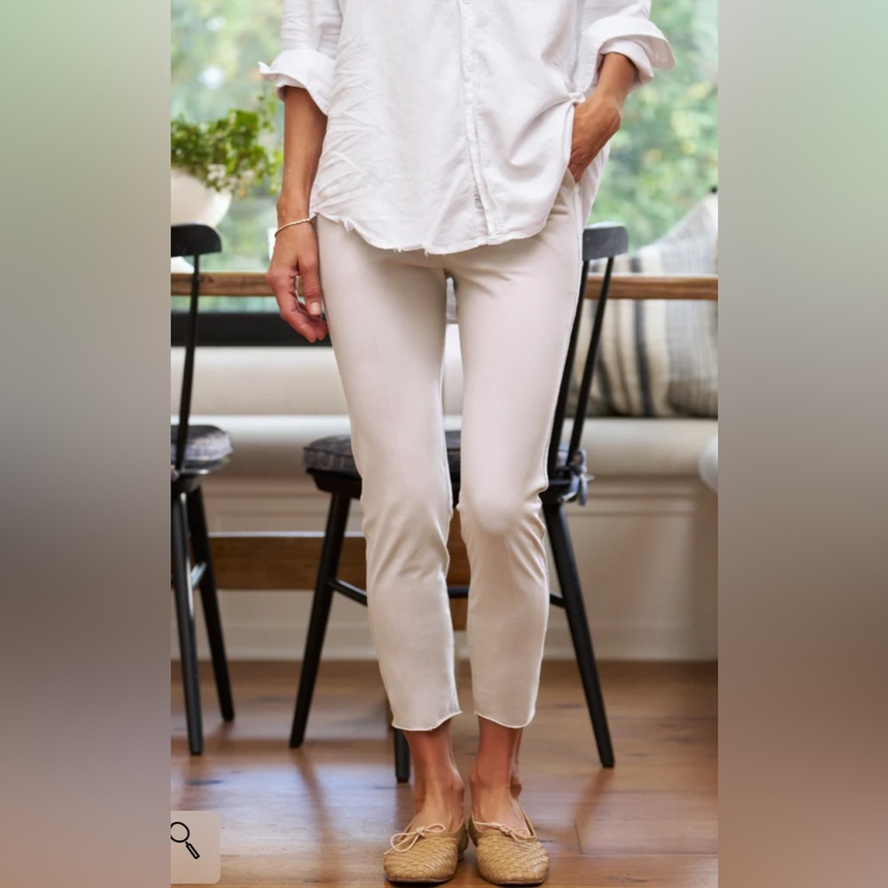 Frank & Eileen Cropped Ankle Pants in Off-White